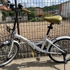 折りたたみ自転車 20インチ シマノ製 6段ギア 折り畳み 自転車 