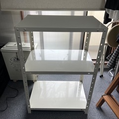 スチールラック　ホワイト
