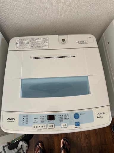 2014 アクア洗濯機 6kg モデル: AQW-S60C (W)