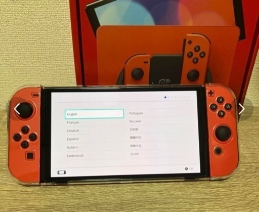 任天堂　switch 有機EL マリオレッド美品