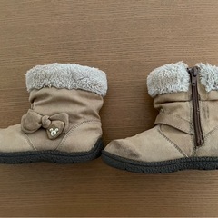 【超〜可愛い♪】ミッキーマウスチャーム☆ボアブーツ☆17cm かかともバッチリ‼︎の画像