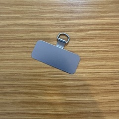 【新品未使用】スマホストラップパーツ ステンレス シルバー 薄型②