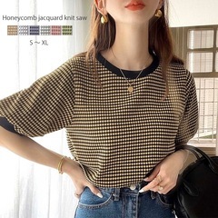 【クラシカルエルフ】UネックレトロTシャツ L【ハニカム】の画像
