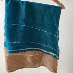 カラカルパクスタン(ウズベキスタン)スカーフ　青の画像