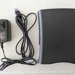 外付け HDD 500GB HD-500U2 アダプターとケーブル