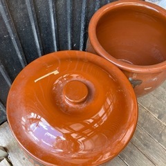 大きめ陶器　漬物　味噌　タレ等