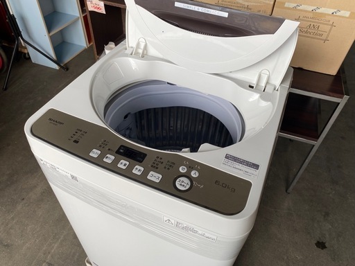 2019年製　シャープ　全自動洗濯機　6kg ES-GE6D