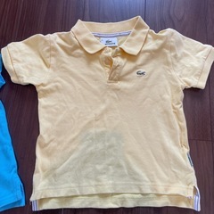 POLOとLACOSTEのポロシャツの画像