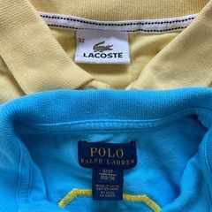 POLOとLACOSTEのポロシャツの画像