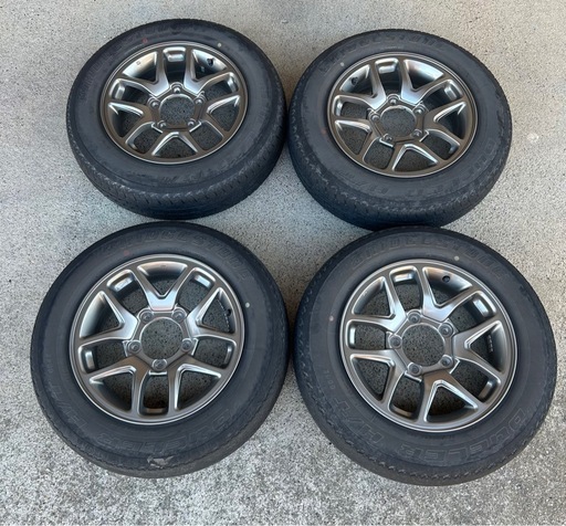 ジムニー 純正アルミホイール ４本セット 16x5.5J INSET22 純正タイヤ付 175/80R16