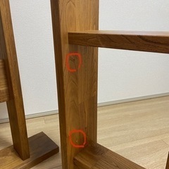 テーブル　作業台　木脚　ウォルナットの画像