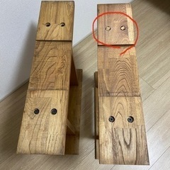 テーブル　作業台　木脚　ウォルナットの画像