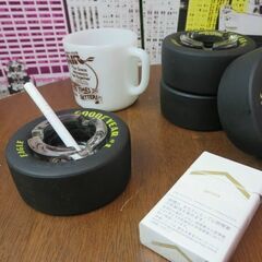 レーシングタイヤアシュトレイ S size ROUTE66 【 ルート66 灰皿 アシュトレイ 】の画像