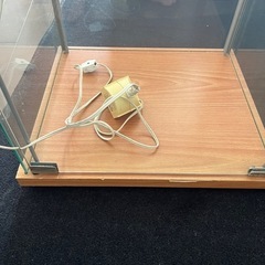IKEAガラスケース LEDライト付き スリムなデザインの画像