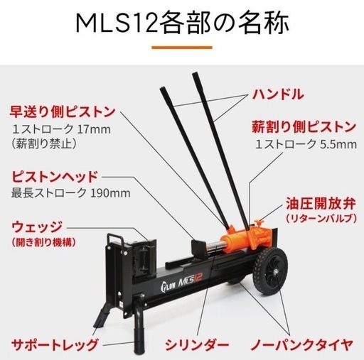 MLS12 　薪割り機