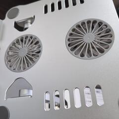 アルミニウムノートPCクーラースタンド　PCスタンド　ファン付き　パソコンスタンドの画像