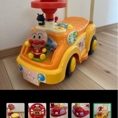 訳あり　アンパンマン　おもちゃ　2台　消防車　の画像