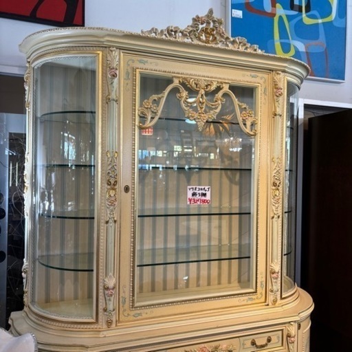 マリオコルチャゴ カップボード 飾り棚 キュリオケース コレクション