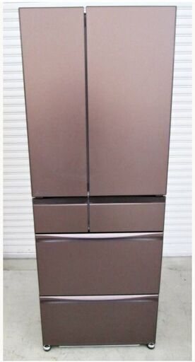 【3ヵ月保証】高年式　2021年製！　三菱　6ドア　冷蔵庫　MR-MXD57G-XT　動作良好　572L　観音開き　自動製氷　フロストグレインブラウン