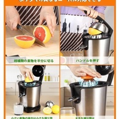 【新型、新品＆未使用品】DEIME ステンレススチール シトラスジューサー ジュース絞り器 電動オレンジジュー 圧力活性化電動ジューサー スロージューサー 110Vの画像