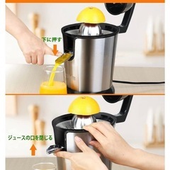 【新型、新品＆未使用品】DEIME ステンレススチール シトラスジューサー ジュース絞り器 電動オレンジジュー 圧力活性化電動ジューサー スロージューサー 110Vの画像