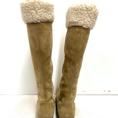 Hush Puppies ハッシュパピー ロングブーツ 天然皮革 スウェードの画像