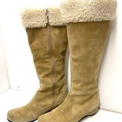 Hush Puppies ハッシュパピー ロングブーツ 天然皮革 スウェードの画像