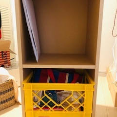 無印良品 パルプボードボックス  2段+カゴ