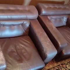 （取引中）皮のソファーになりますの画像