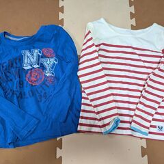 秋春向け男の子服130cm★未使用ユニクロジーンズ1枚＋中古品衣...