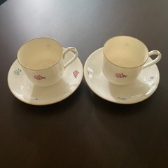 深川製磁　ペアーコーヒーカップ