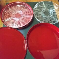 二段寿司桶　おせち料理　重箱　オードブル盛り合わせ　プラの画像