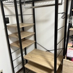 収納ハンガーラックとキッチン収納ラック【値段交渉可】