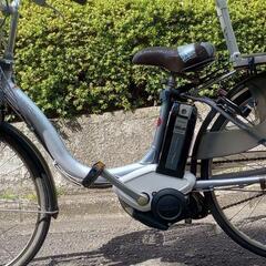 ヤマハPASナチュラL電動アシスト自転車（パンク未処理）、バッテリー、充電器の画像