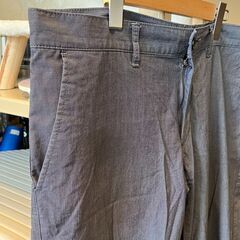 ikka（イッカ）七分丈パンツ（グレー）XLの画像