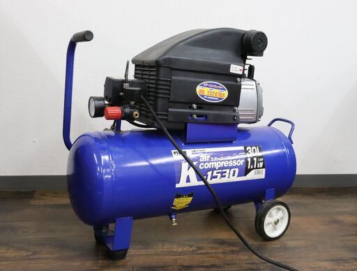 【東5/23】≪C251ジ限≫通電OK KENOH/ケンオー エアーコンプレッサー K-1530 空気入れ 空気圧縮機 工具 DIY用品 パーツ欠品あり 現状品