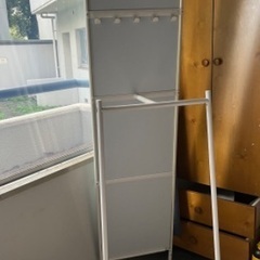 鏡 Ikea KNAPPER クナッペル スタンドミラー, ホワイトの画像