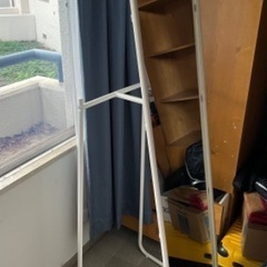 鏡 Ikea KNAPPER クナッペル スタンドミラー, ホワイト