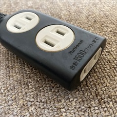 ２メートル 電源延長コード ３口 フレキシブルの画像