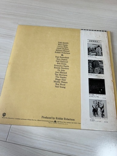 The Band - The Last Waltz (ザ　バンド - ラスト　ワルツ) 帯付 LP