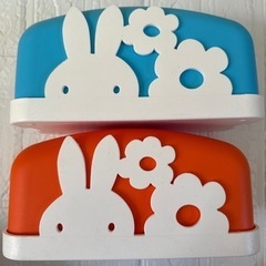 ミッフィーティッシュボックス2個セット　ティッシュケースの画像