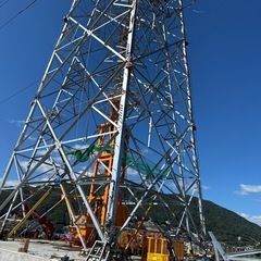 送電線工事業　作業員募集の画像