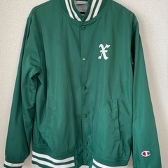 XLARGE × Champion 緑色 ジャケット Mサイズ