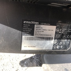 パソコン用モニター　2011年10月製造の画像