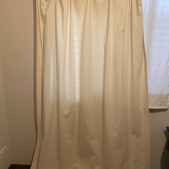 【0円】無印良品　カーテン　幅100×丈200 コットンの画像