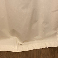【0円】無印良品　カーテン　幅100×丈200 コットンの画像