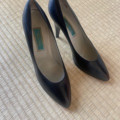 黒 レザー ハイヒール 25 washington GINZA ...