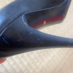 黒 レザー ハイヒール 25 washington GINZA Tokyoの画像