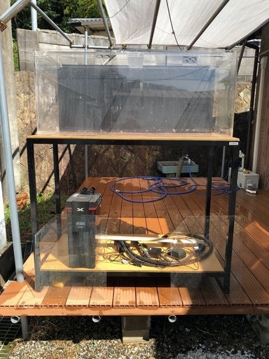 大型アクリル水槽120一式