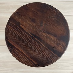 スツール　椅子　サイドテーブル　木　白　北欧の画像